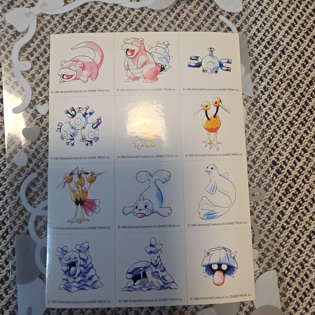 【赤緑初期絵柄！】ポケモンシールセット　1990年代