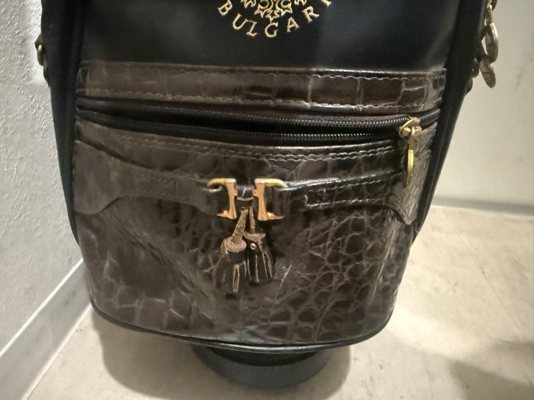 ブルガリ　ゴルフ　キャディ　バッグ　ヴィンテージ キャディバッグ　ゴルフバッグ