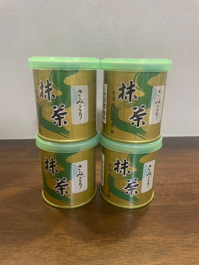 小山園 抹茶 さみどり 30g缶 4缶セット 賞味期限2025年12月