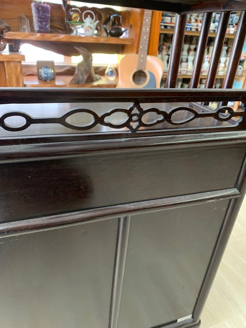 唐木茶箪笥　アンティーク　収納家具　茶箪笥