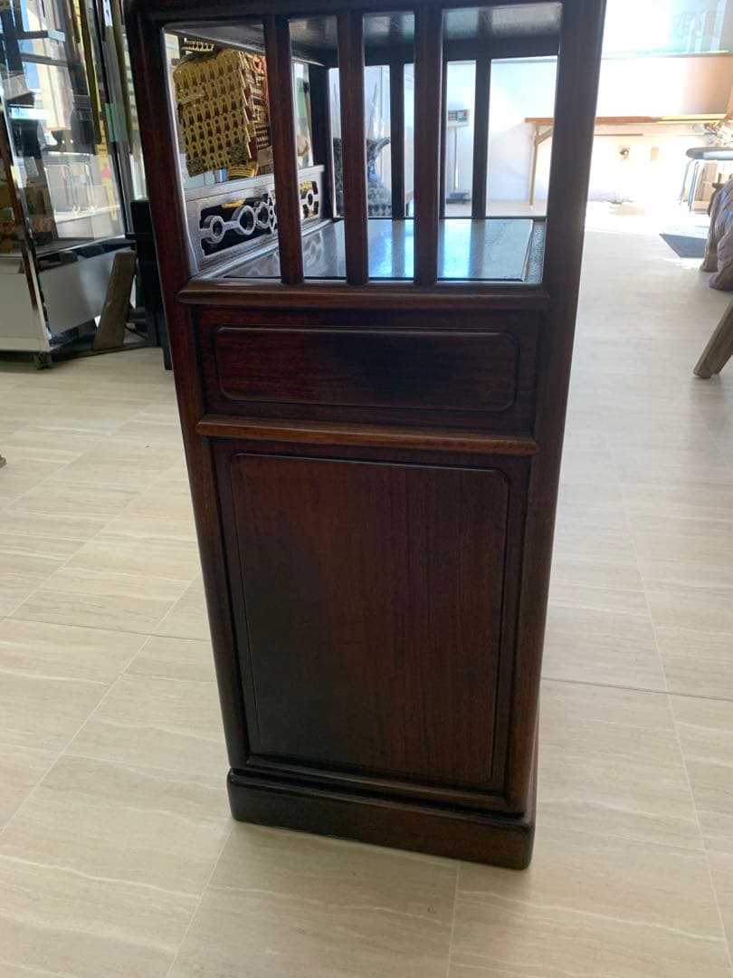 唐木茶箪笥　アンティーク　収納家具　茶箪笥