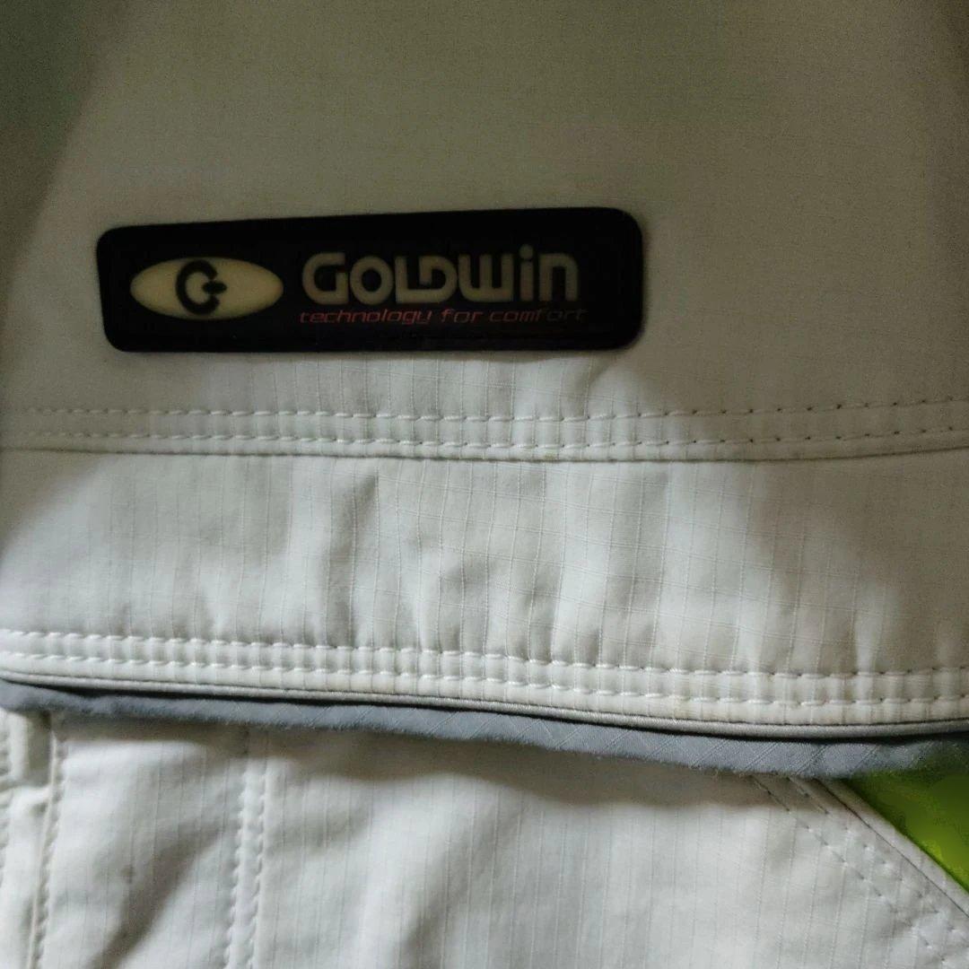 Goldwin スキーウェア メンズ ホワイト/グレー/ライム