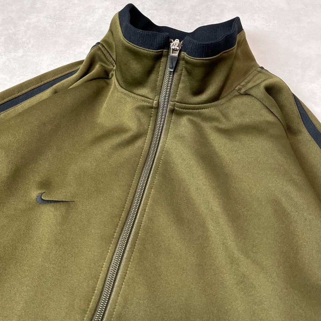 NIKE セットアップ 刺繍ロゴ カーキ XL L