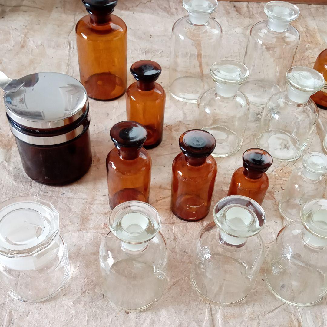 戦前　ガラス　実験室　実験道具　瓶　ボトル　骨董　古道具　アンティーク