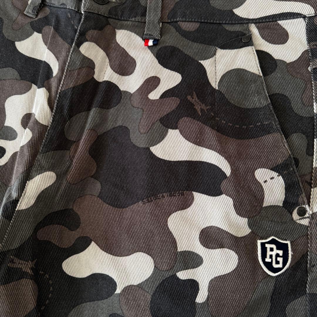 パーリーゲイツ　パンツ　迷彩　カーキ　カモフラ　黒　茶　L〜XL相当 アーミー