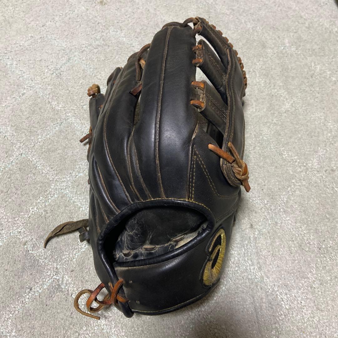 野球用品撤廃したアシックスの硬式レザーグローブ ダークブラウン