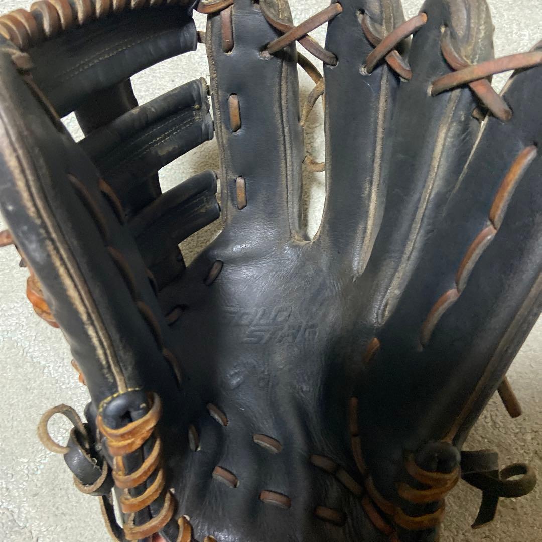 野球用品撤廃したアシックスの硬式レザーグローブ ダークブラウン