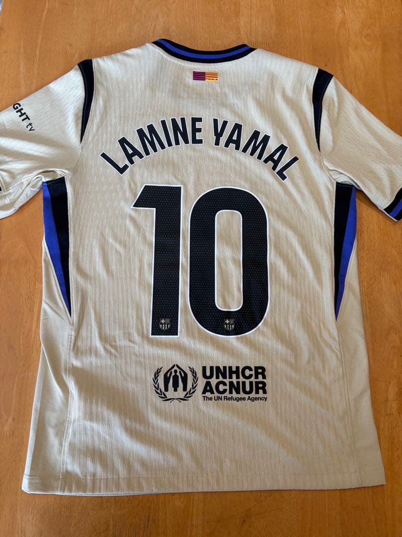 正規品 中古 極美品 オーセン バルセロナ 25/26 アウェイ ヤマル M