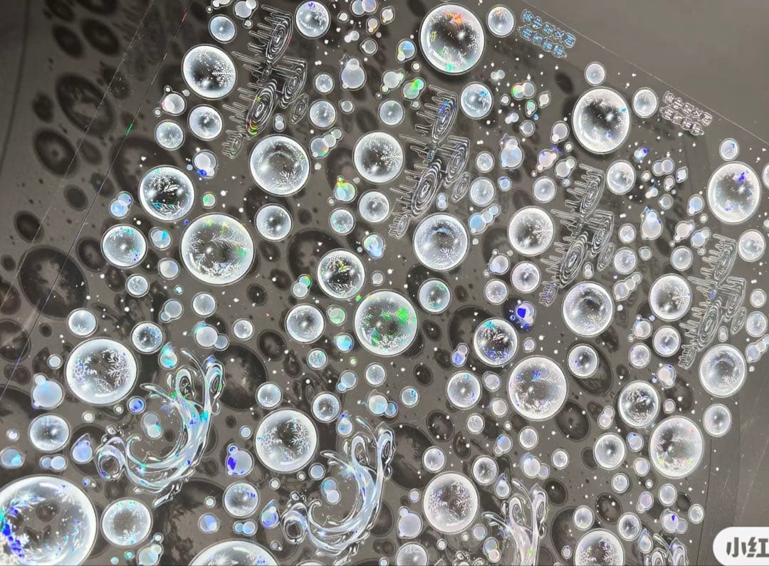 海外マスキングテープ巻売り 雨雪靄靄・藍 しゃぼん玉 人物マスキングテープ