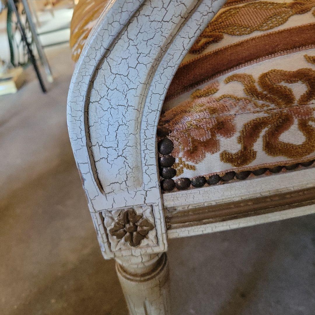 送料込み　アンティーク　フレンチスタイル ソファ ベージュ・ゴールド系