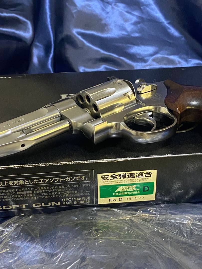 タナカ　S&W M627 ガスリボルバー　キムアーレンズグリップ付き