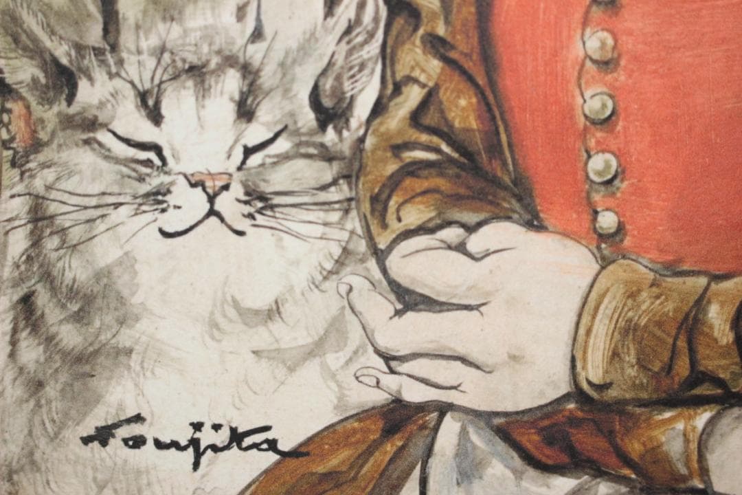 藤田嗣治 エスタンプリトグラフ「少女」 73/250