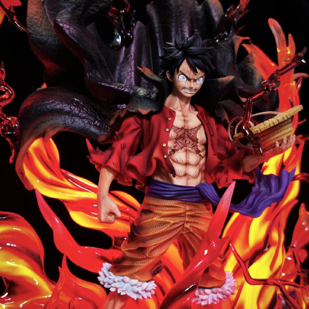 ワンピース 覇王色の覇気 新四皇 ルフィ ガレージキット フィギュア