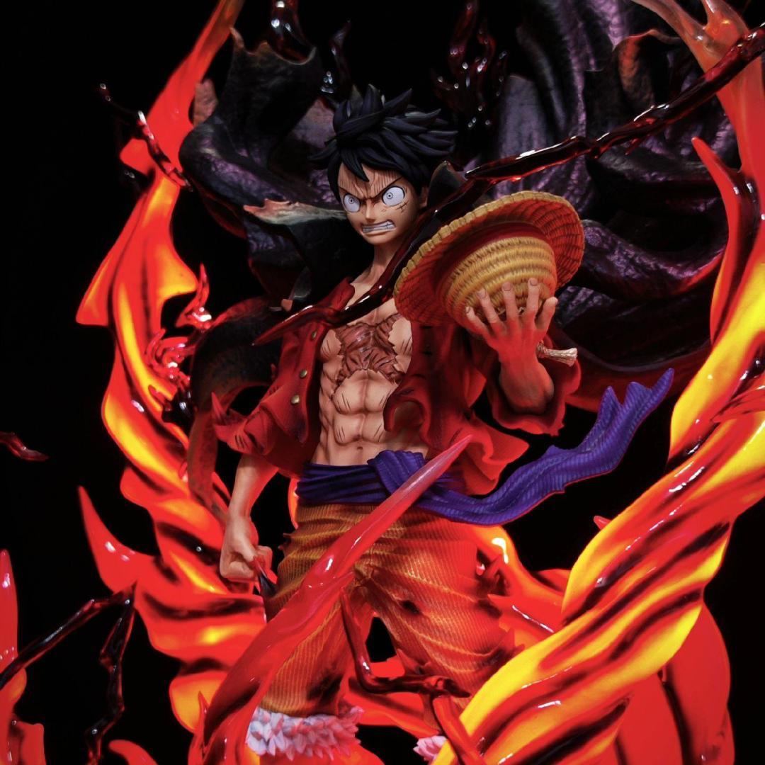 ワンピース 覇王色の覇気 新四皇 ルフィ ガレージキット フィギュア