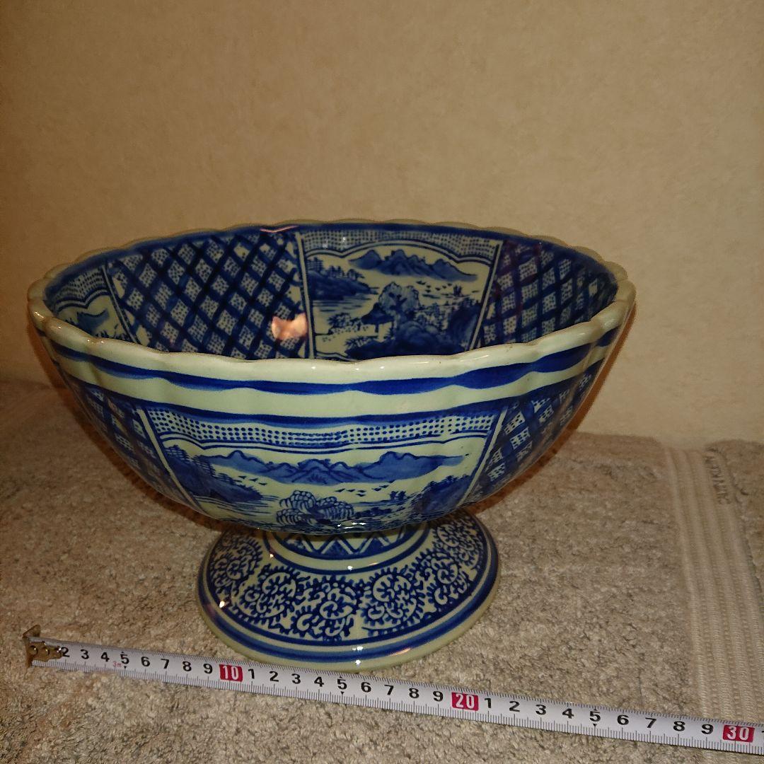 古伊万里、染付、蛸唐草文、器盃洗