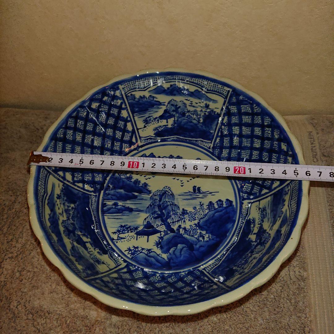 古伊万里、染付、蛸唐草文、器盃洗