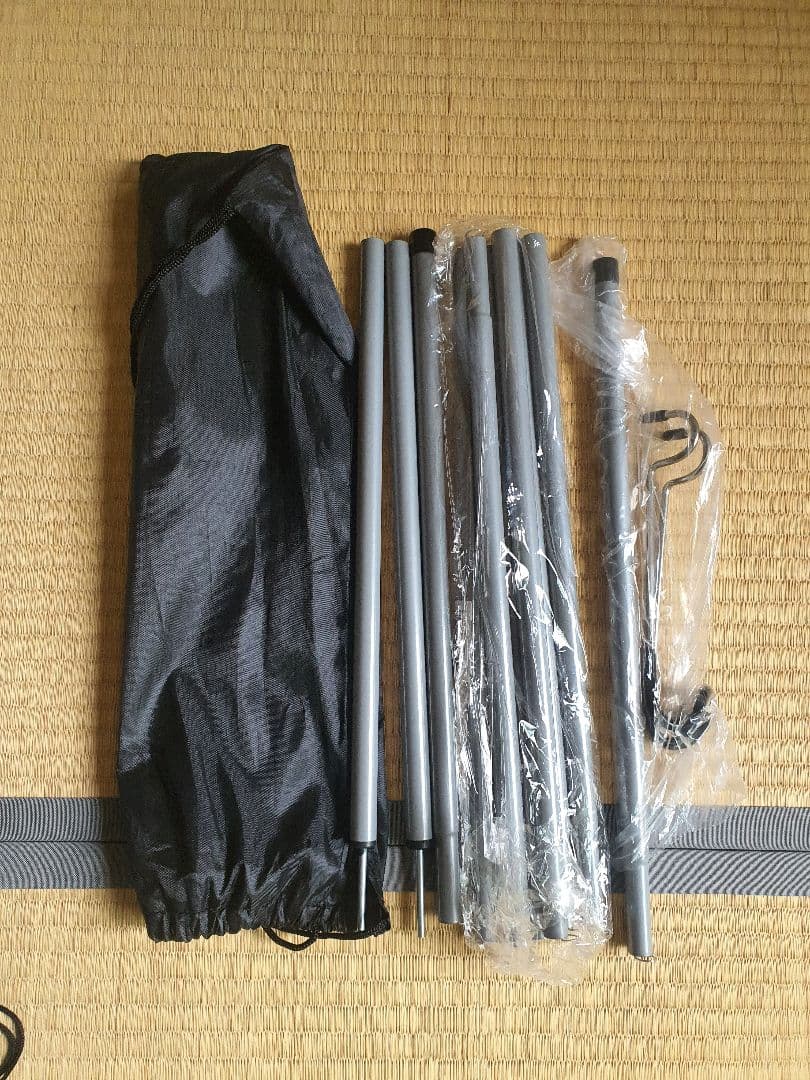 テント,ポール付き、プラス２本ポール