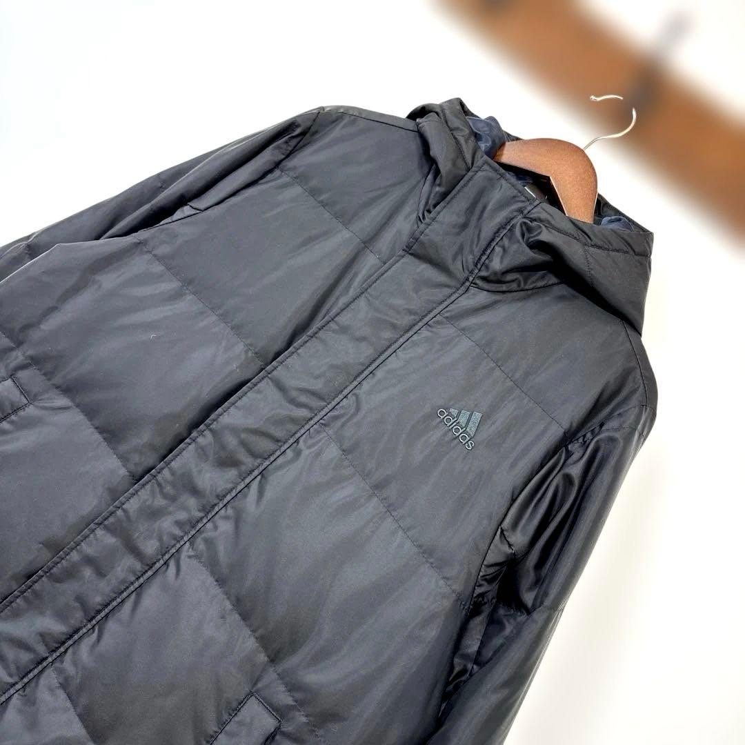 美品　adidas 撥水素材　ダウンコート　ベンチコート