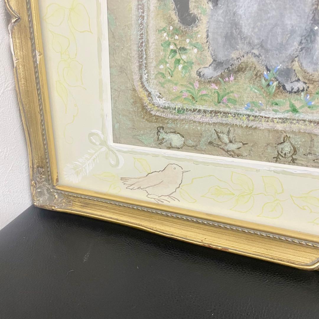 八木道子「ANGELIQUE／アンジェリーク」肉筆画額装絵画