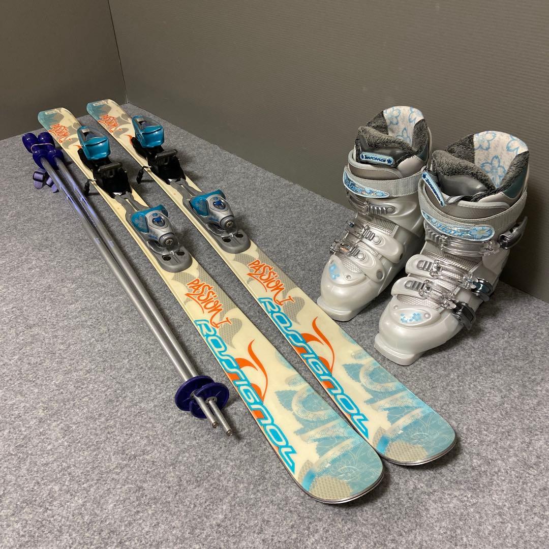 ★メンテナンス済　大人スキーセット 板146cm ブーツ24.5cm