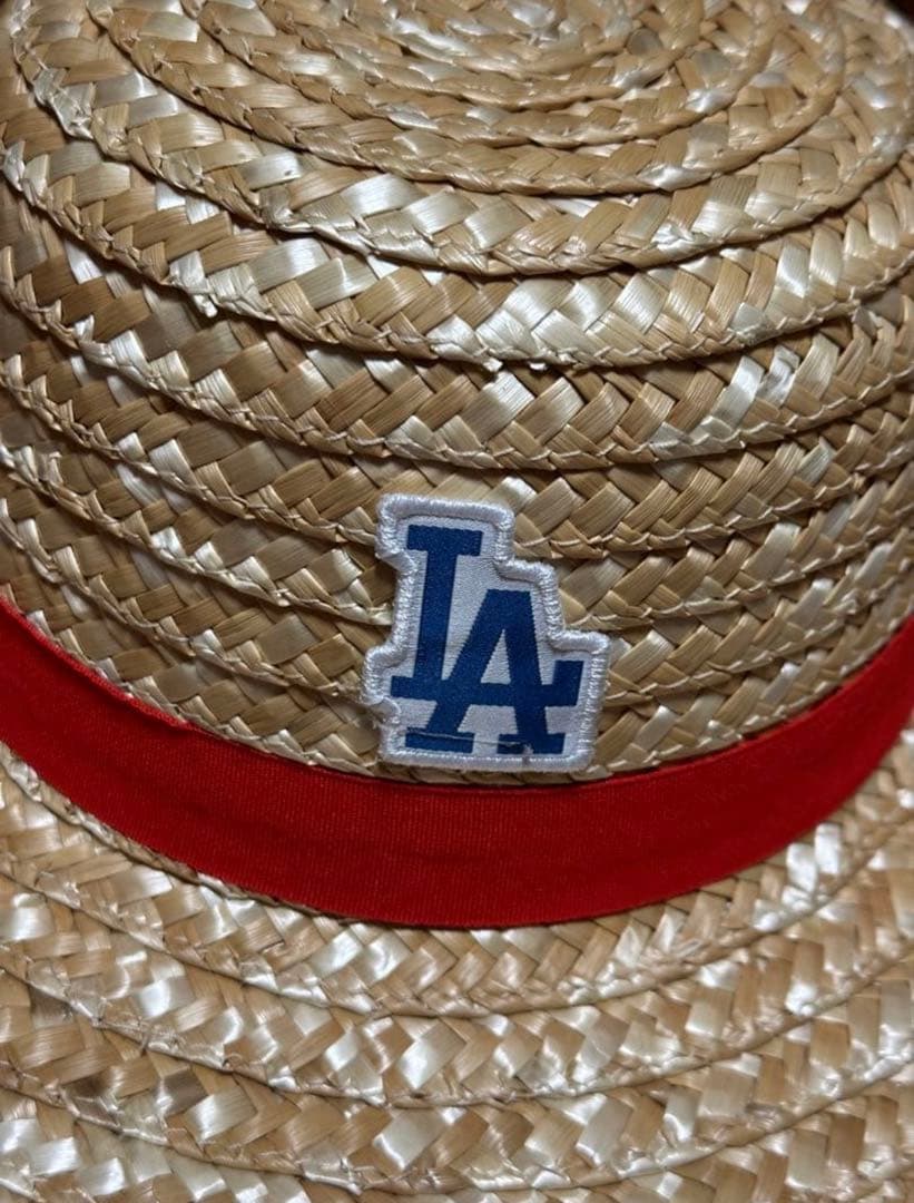 ワンピースナイトLAドジャース 麦わら帽子　ルフィ ワンピース