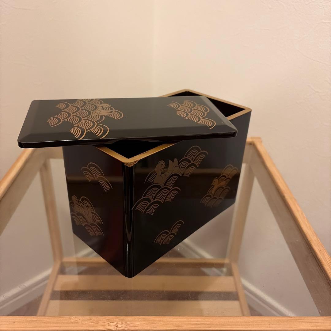 アンティーク　漆塗りお重箱セット