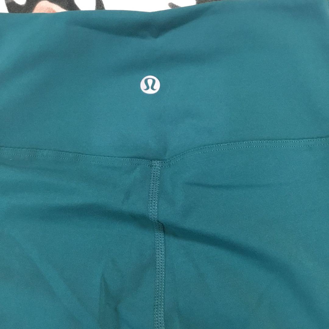 LULULEMON☆ ダークグリーン ハイウエスト レギンス