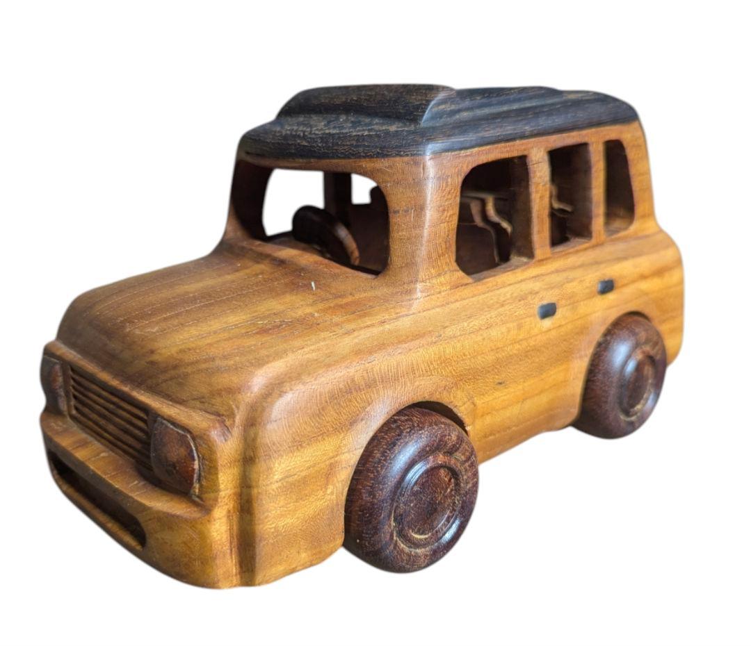 展示品 木村昇生 欅紫 檀 ケヤキ 木彫り クラシックカー 希少