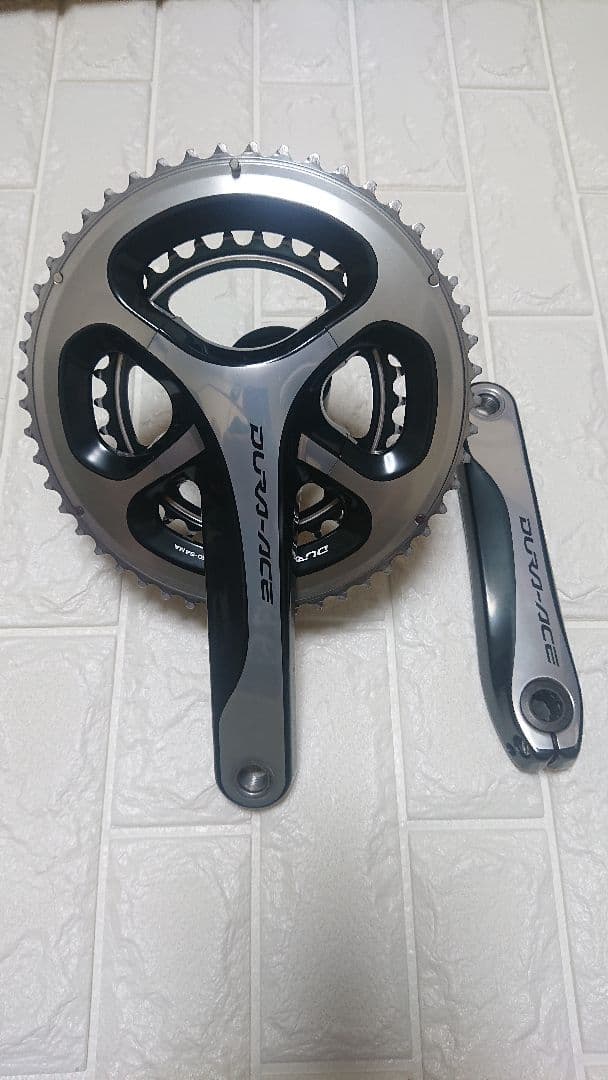 DURA-ACE 9000クランクセット シルバー/ブラック美品