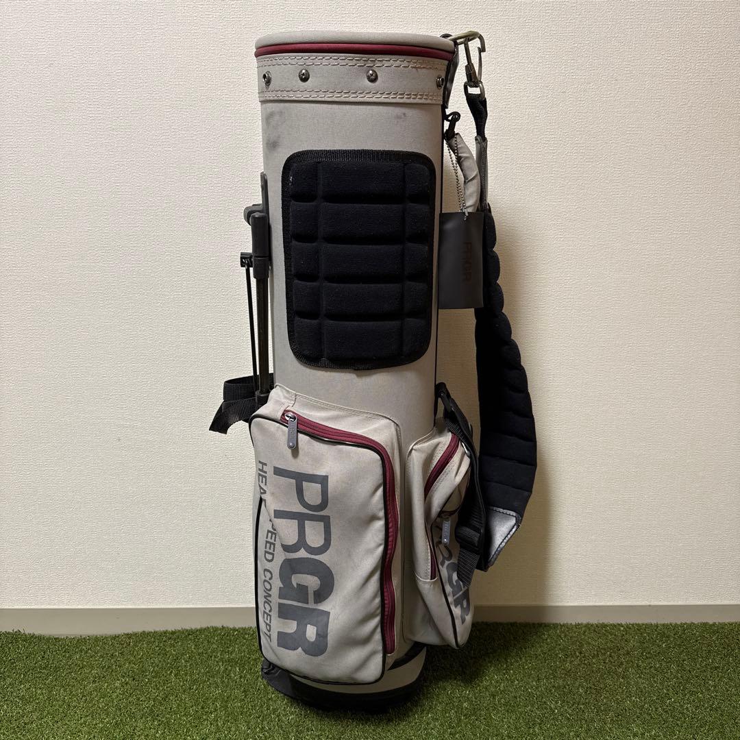 希少 PRGR プロギア キャディバッグ スタンド式 ビンテージ