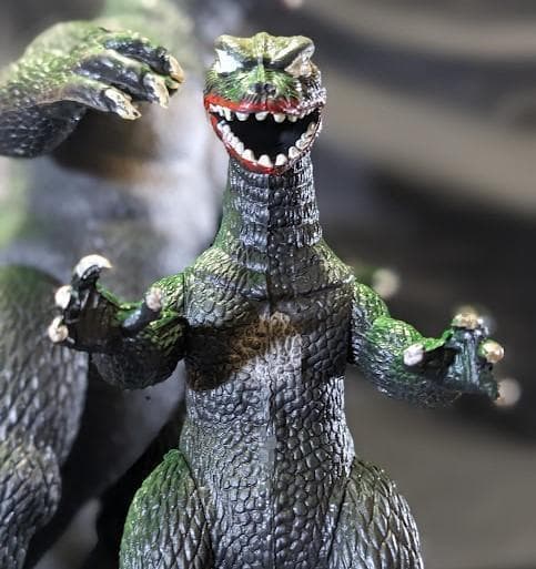 ゴジラ（インペリアル社）ゴム製フィギュア大小２体セット