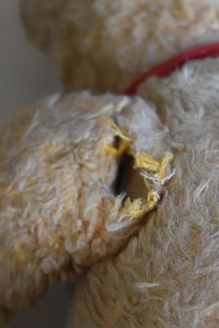 フランスアンティーク たくさん可愛がられたテディベア 熊ぬいぐるみ