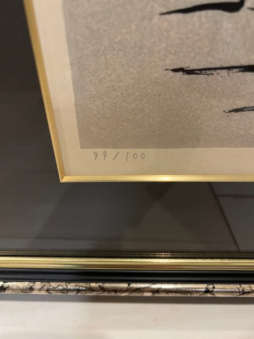 希少 天野喜孝「孤軍」原画 絵画 額装済み ファイナルファンタジー作