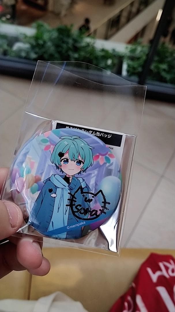 めろぱか めろんぱーかー そらねこ 直筆 サイン 缶バッチ