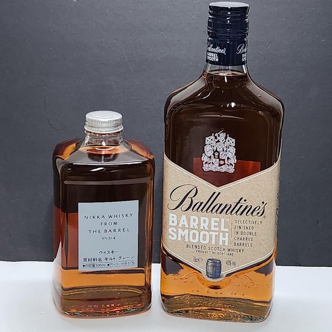ケ*ジ様 ニッカ ウイスキー フロムザバレル バランタイン バレルスムース 2本