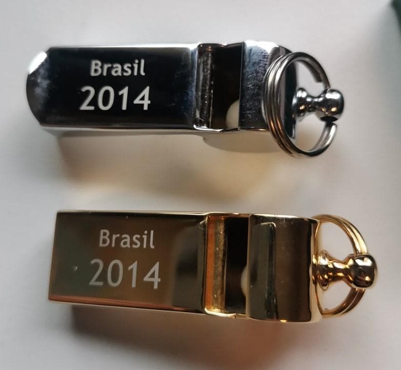 【未使用】野田鶴声社ホイッスルW杯ブラジルモデルBrasil 2014 2個組