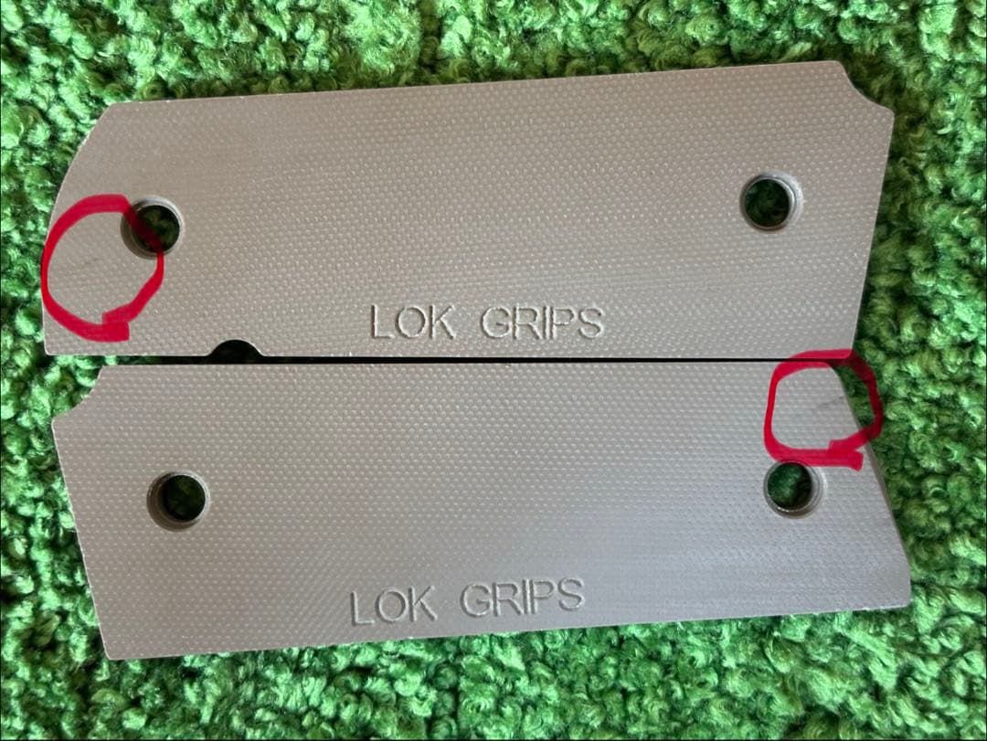 LOKGRIPS 1911フルサイズ用 G10 ガバメントグリップ パニッシャー