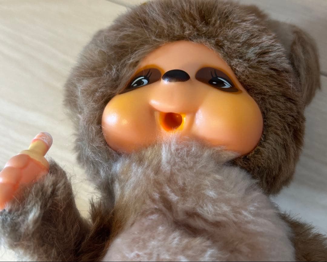 昭和レトロ　モンチッチ　タヌタヌ　セキグチ　レインボー　ぬいぐるみ　グッズ