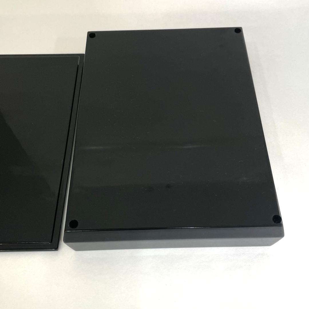 手許箱（てもと箱）　小物入れ　漆器　木製　漆　花沈金　Q035