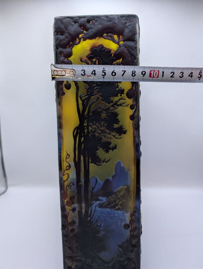 残り7日以内 ガレ復刻品 カメオ彫り ガラス工芸品