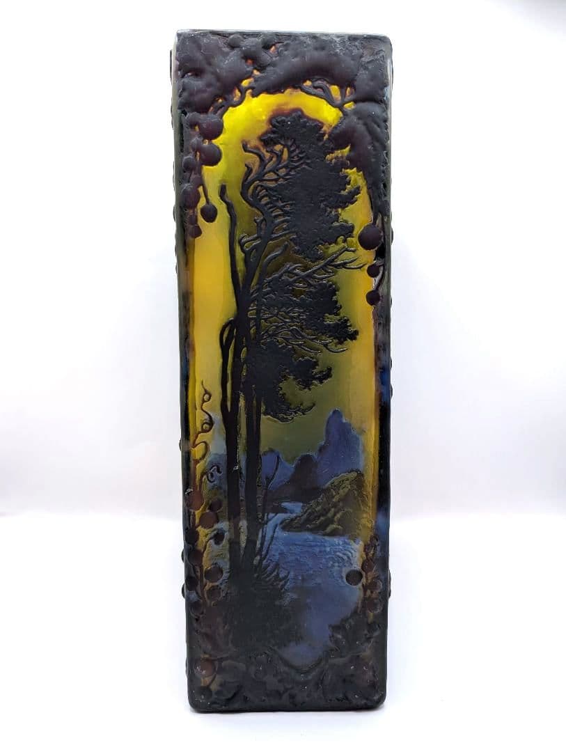 残り7日以内 ガレ復刻品 カメオ彫り ガラス工芸品