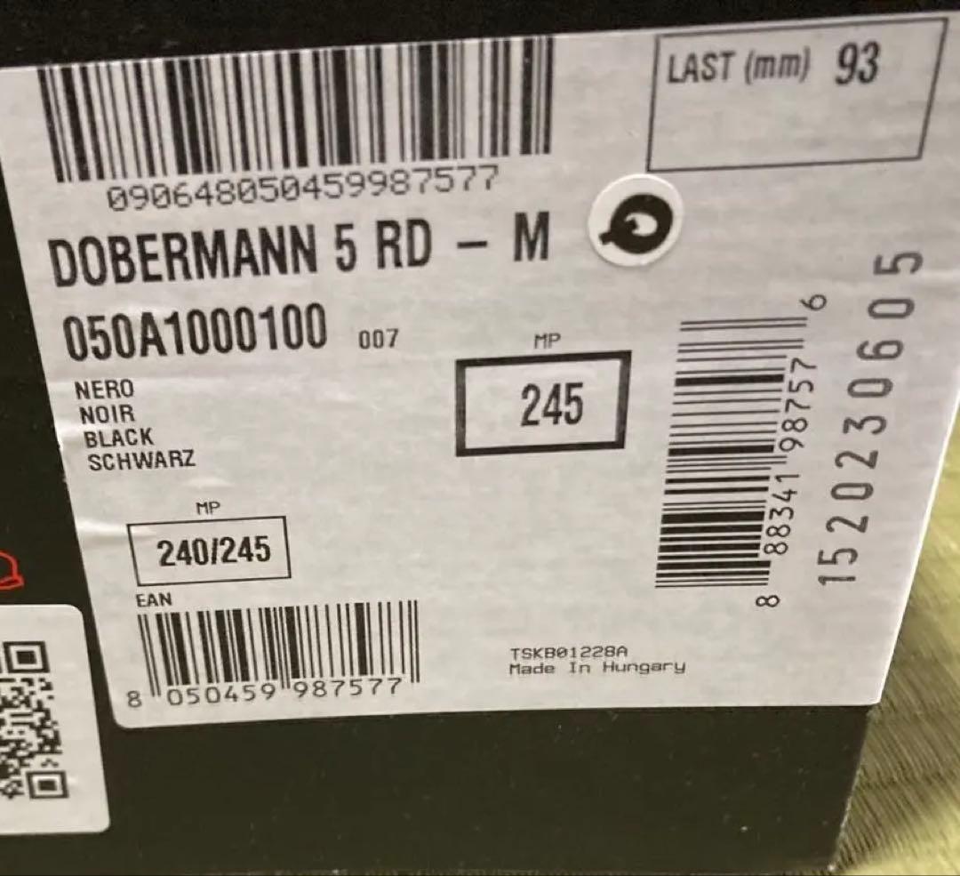 23/24 新品NORDICAドーベルマン5 RD-M 24.5cm シェルのみ