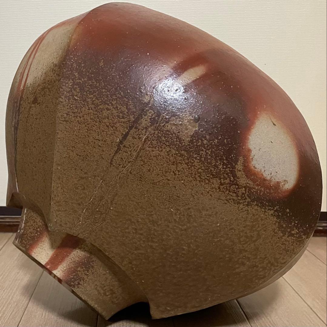 TK　大壺　備前焼　作家作品　共箱　共布　栞　　　　12kg v447