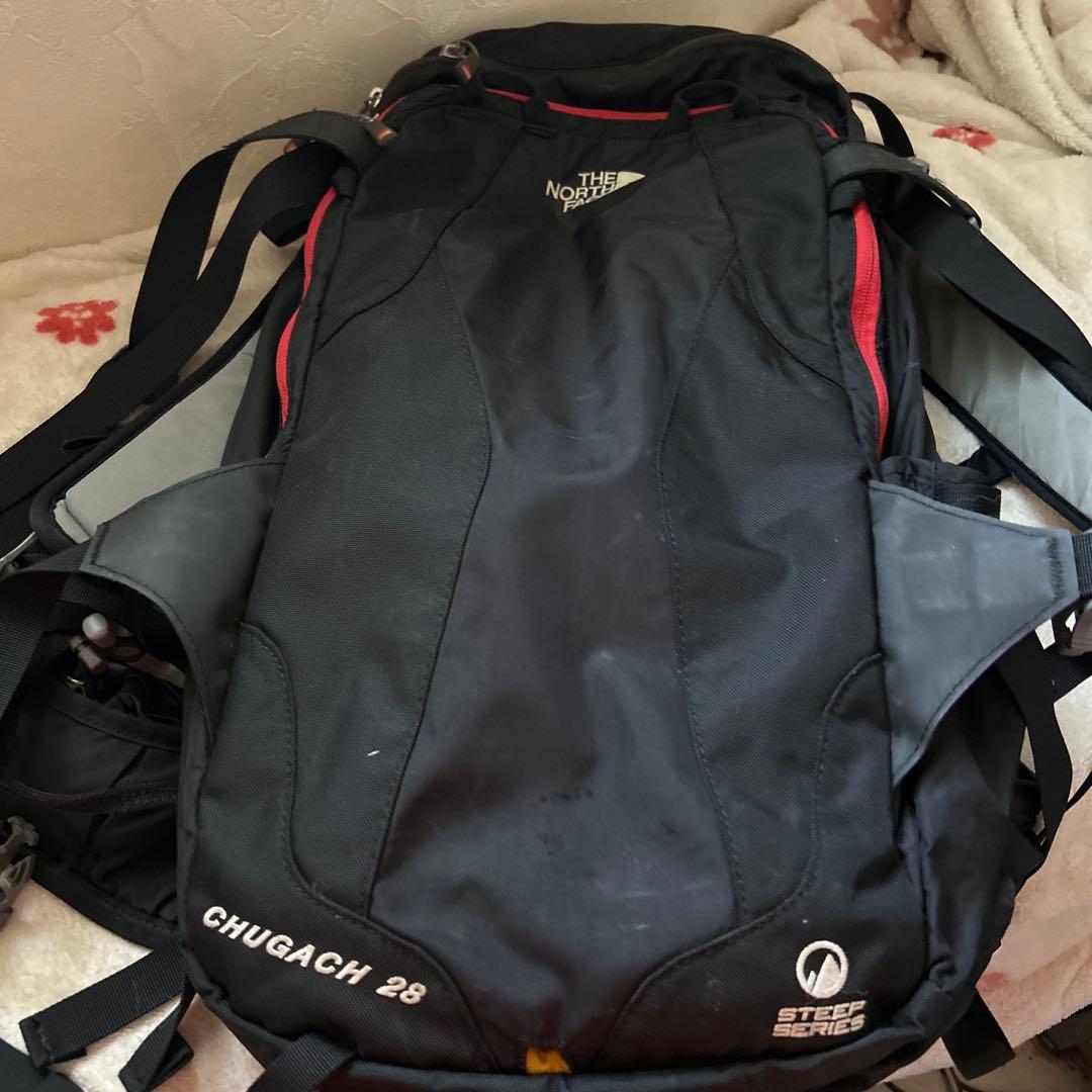THE NORTH FACE バックパック 黒/赤