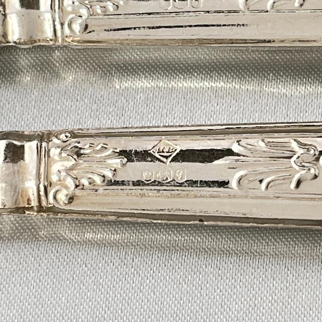 【Harrison Bros】 【純銀ハンドル】キングスパターン ティーナイフ