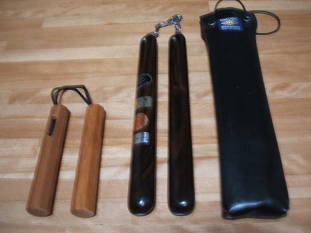 黒檀ヌンチャク・木製八角懐中ヌンチャク　セット