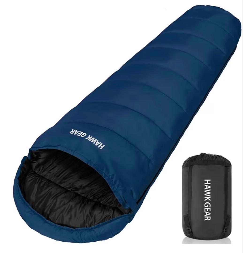 【新品】2個 シュラフ 寝袋 ネイビー カーキ ホークギア