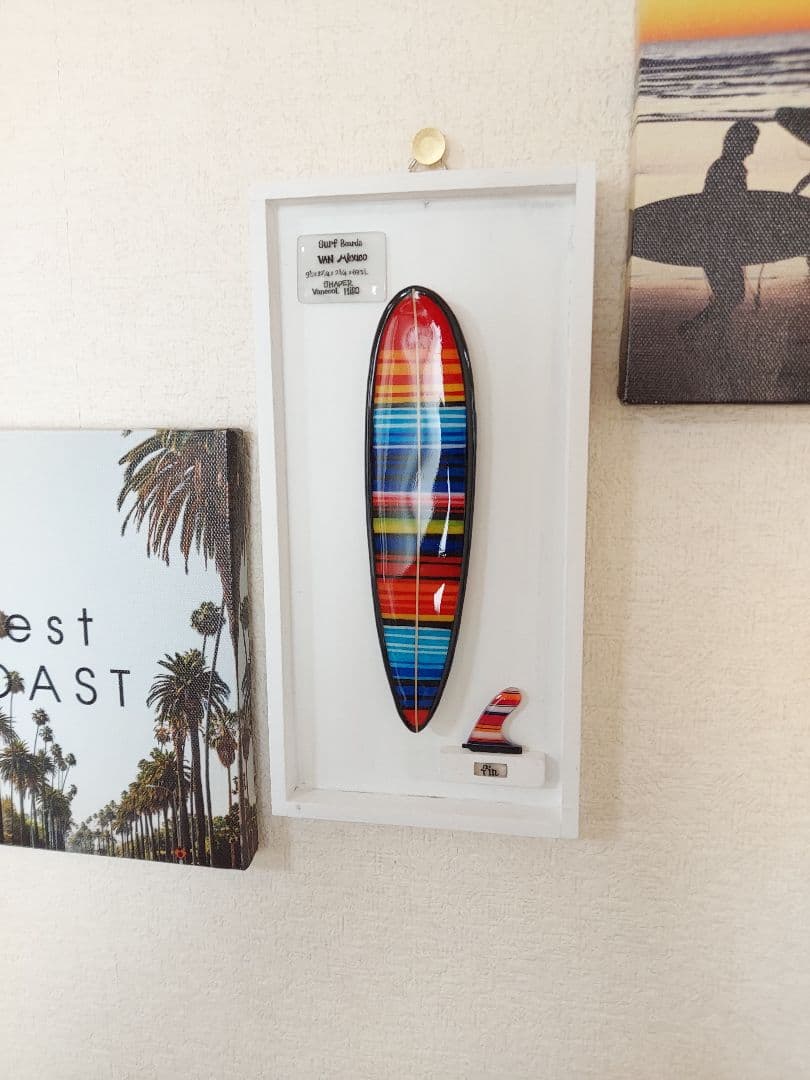 ミニチュアサーフボード　壁掛け ビラボン好き