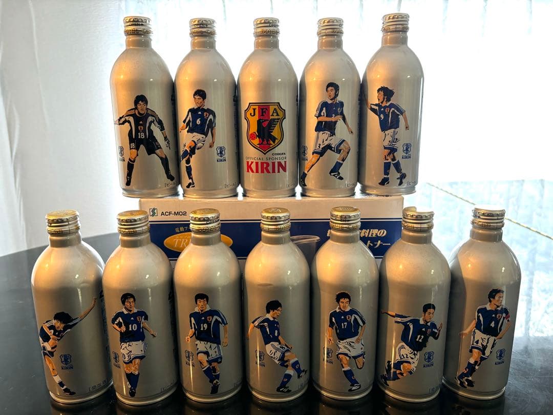 キリン サッカー2001日本代表ボトル 選手ボトルキャップ付
