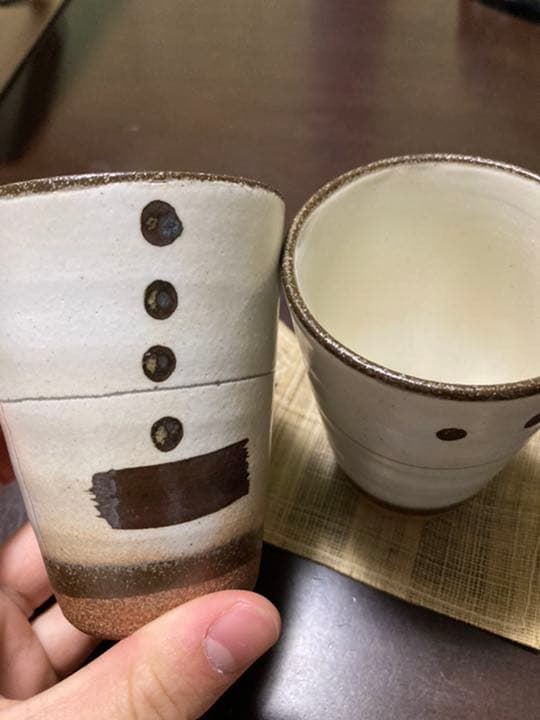 千寿庵窯　地上絵　茶器